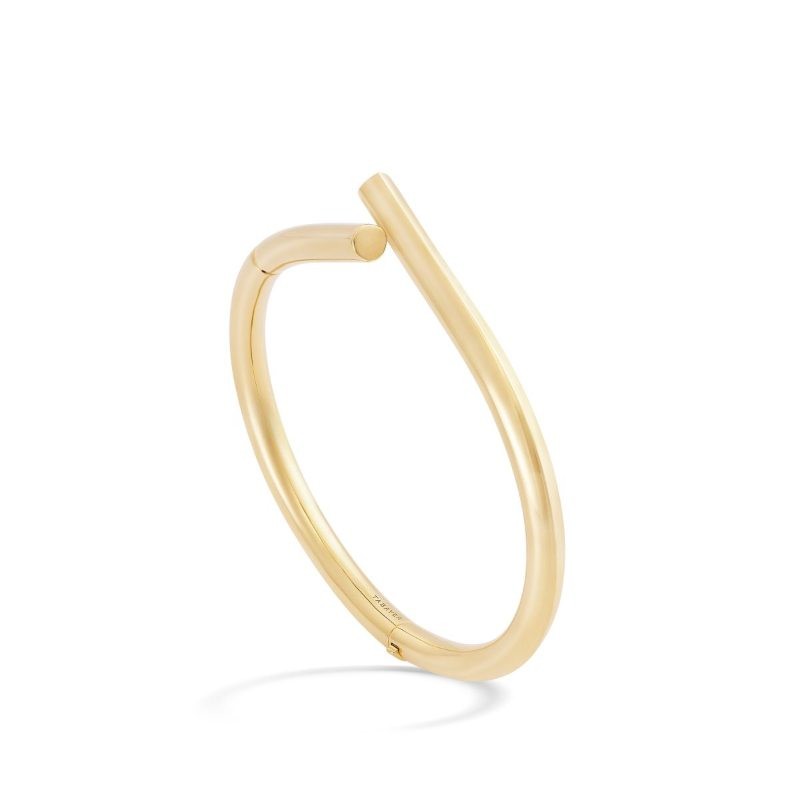 Gold Oera Knot Bangle Bracelet