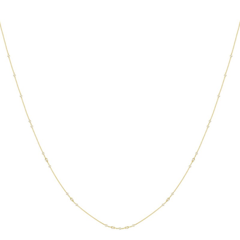 Gold and Diamond Long Spinner Chain