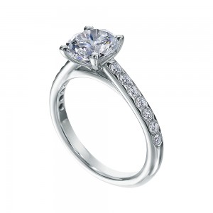 Smooth Style Brilliant Cut Engagement Solitaire