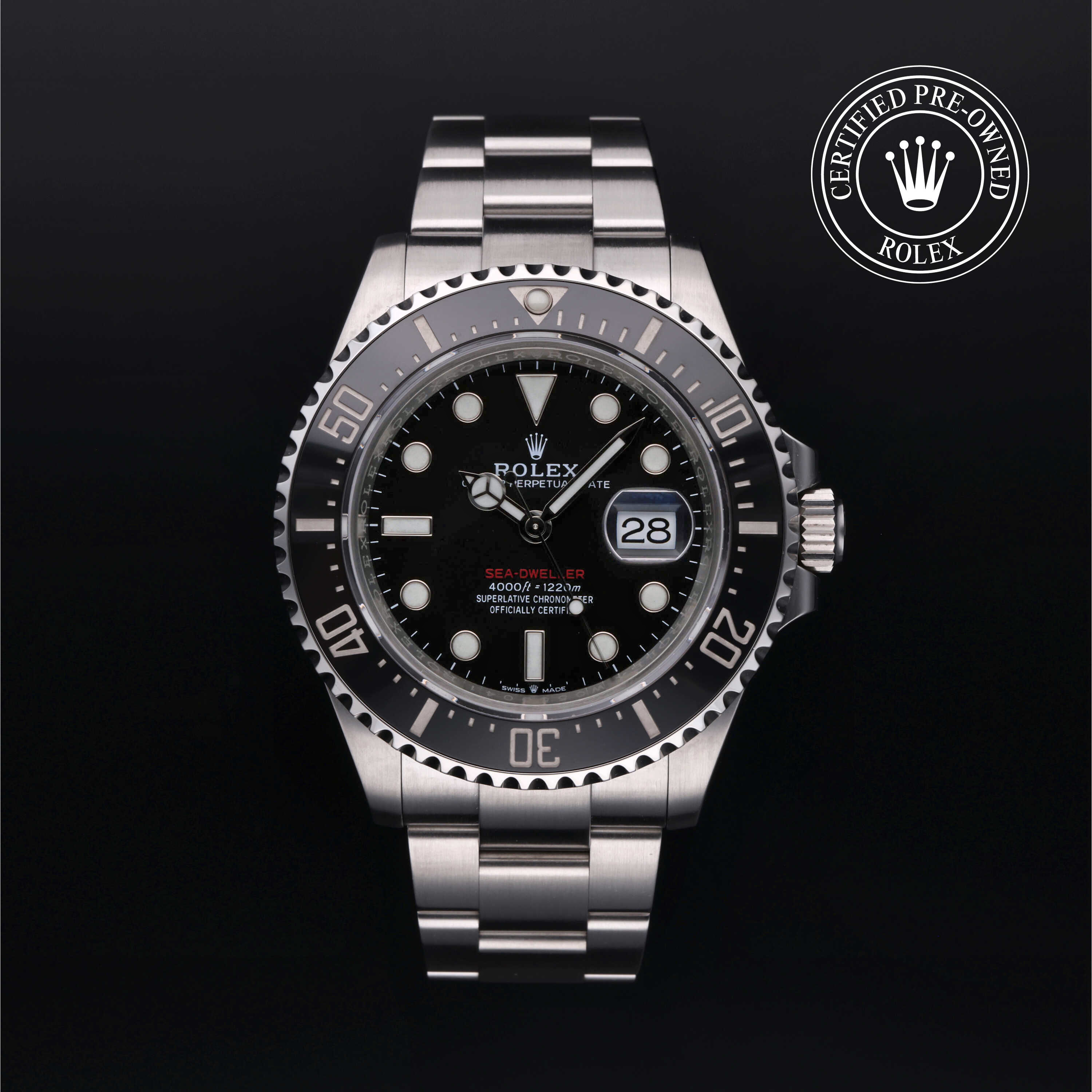 Rolex Certified Pre Owned Oyster Perpetual Sea Dweller 43mm in Oystersteel M126600 0001 Tiny Jewel Box